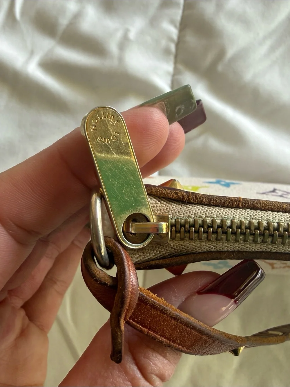 Louis Vuitton White Multicolor Pochette